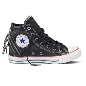 CONVERSE CHUCK TAYLOR TRI ZIP HI IN BLACK